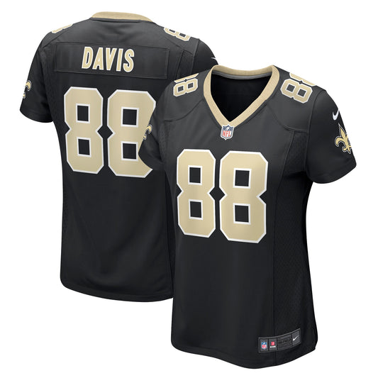 Shaquan Davis New Orleans Saints Nike Women's  Game Jersey - Black