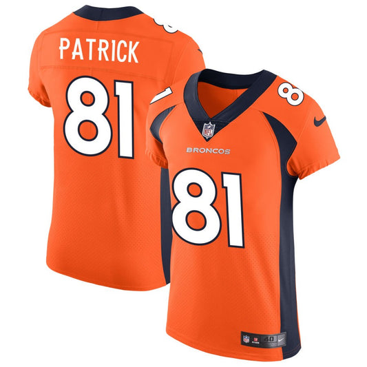 Tim Patrick Denver Broncos Nike Vapor Untouchable Elite Jersey - Orange