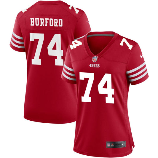 Spencer Burford San Francisco 49ers Nike Women's Game Jersey - Scarlet