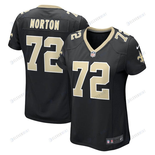 Storm Norton 72 New Orleans Saints Women's Game Jersey - Black