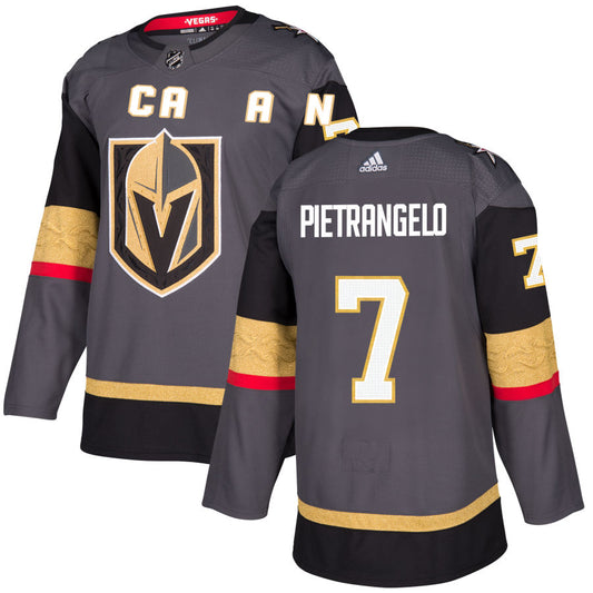 Alex Pietrangelo Vegas Golden Knights adidas Alternate Authentic Jersey - Gray