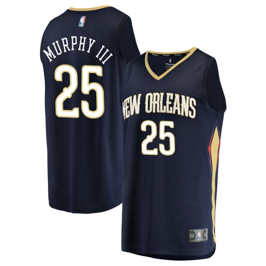 Trey Murphy III New Orleans Pelicans Fanatics Branded Fast Break Replica Jersey Navy - Icon Edition