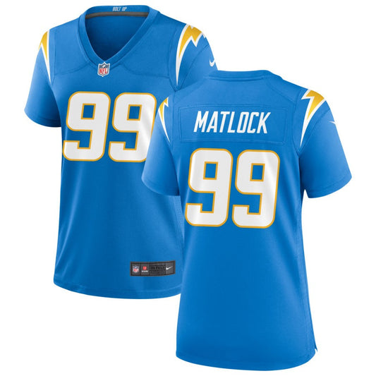 Scott Matlock Los Angeles Chargers Nike Women's Game Jersey - Powder Blue