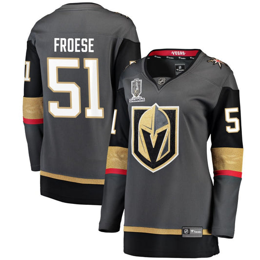 Byron Froese  Vegas Golden Knights Fanatics Branded Women's 2023 Stanley Cup Champions Alternate Breakaway Jersey - Black