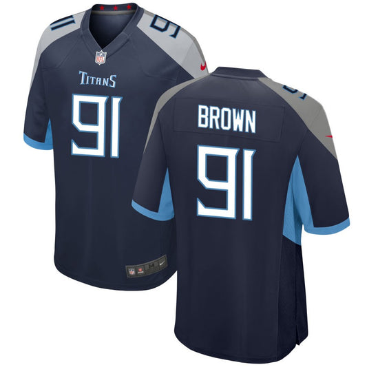 Shakel Brown Tennessee Titans Nike Jersey - Navy