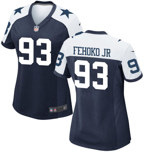 Viliami Fehoko Jr Dallas Cowboys Nike Women's Alternate Game Jersey - Navy