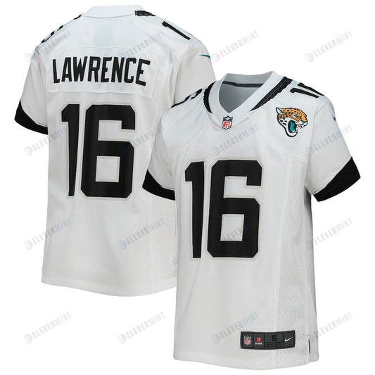 Trevor Lawrence 16 Jacksonville Jaguars YOUTH Game Jersey - White