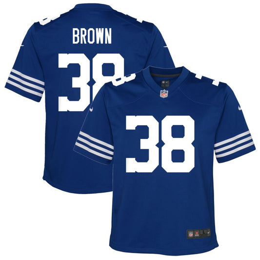 Tony Brown Indianapolis Colts Nike Youth Alternate Game Jersey - Royal