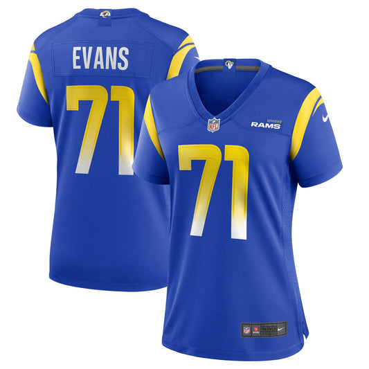 Bobby Evans Los Angeles Rams Nike Women's Game Jersey - Royal