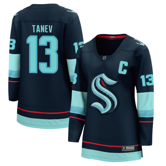 Brandon Tanev Seattle Kraken Fanatics Branded Women's Home Breakaway Jersey - Navy