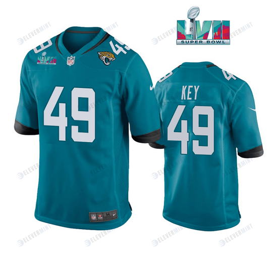 Arden Key 49 Jacksonville Jaguars Super Bowl LVII Super Bowl LVII Game Teal Jersey