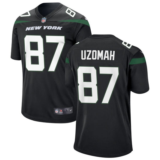 C.J. Uzomah New York Jets Nike Alternate Game Jersey - Stealth Black