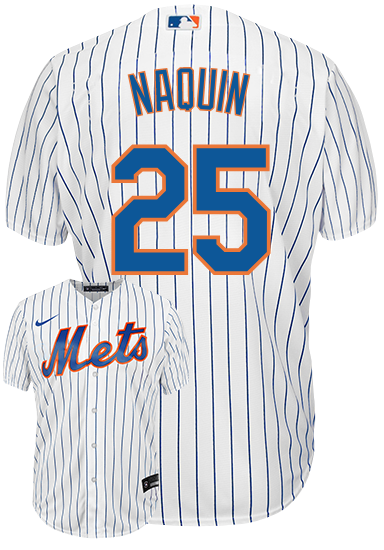 Tyler Naquin Youth Jersey - NY Mets Replica Kids Home Jersey