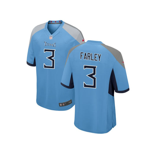 Caleb Farley Tennessee Titans Nike Youth Alternate Game Jersey - Light Blue