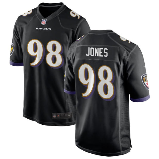 Travis Jones Baltimore Ravens Nike Alternate Game Jersey - Black