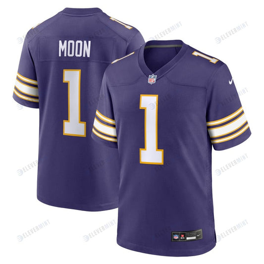 Warren Moon 1 Minnesota Vikings Classic Retired Game Men Jersey - Purple