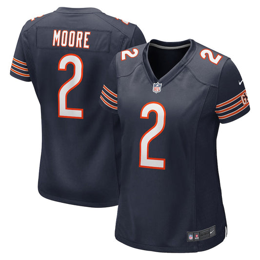 Women's Chicago Bears DJ Moore Game Jersey - Navy