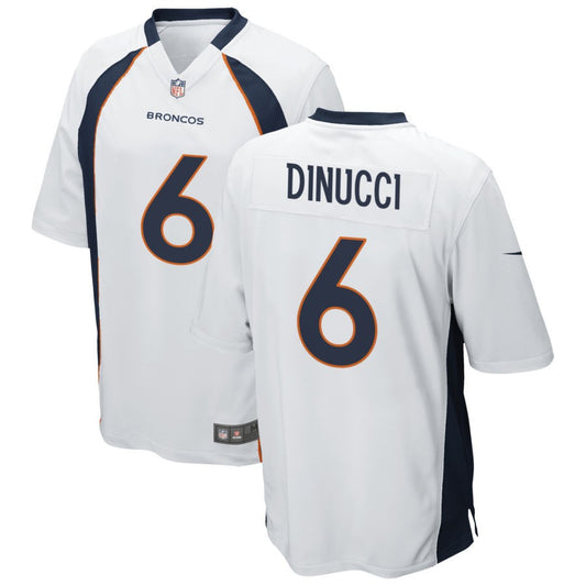 Ben DiNucci Denver Broncos Nike Game Jersey - White