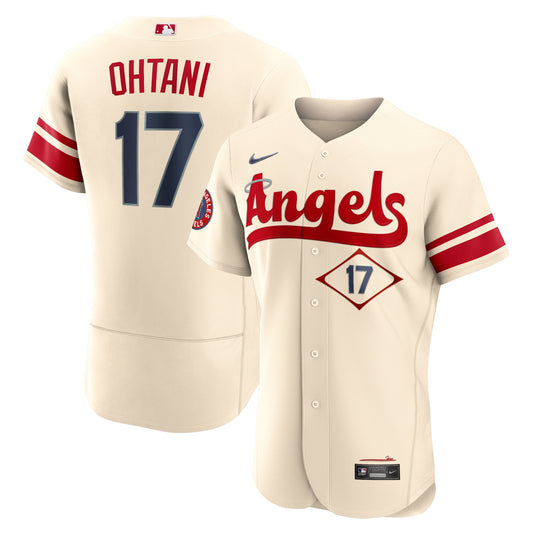 Shohei Ohtani Los Angeles Angels Nike 2022 City Connect Authentic Player Jersey - Cream