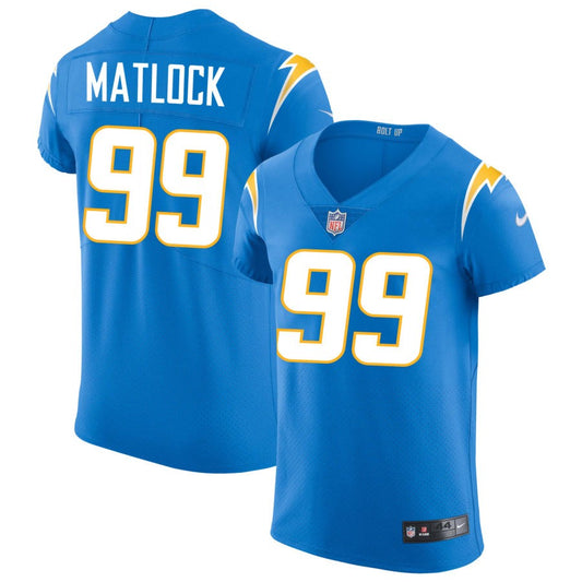 Scott Matlock Los Angeles Chargers Nike Vapor Elite Jersey - Powder Blue