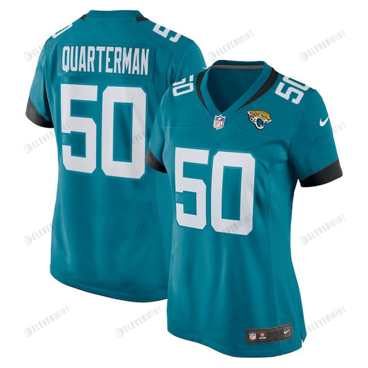 Shaquille Quarterman 50 Jacksonville Jaguars Women's Game Jersey - Teal