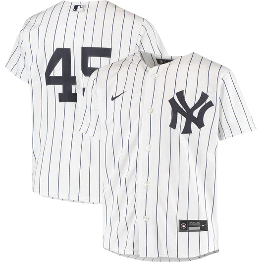 Youth New York Yankees Gerrit Cole Home Player White Jersey