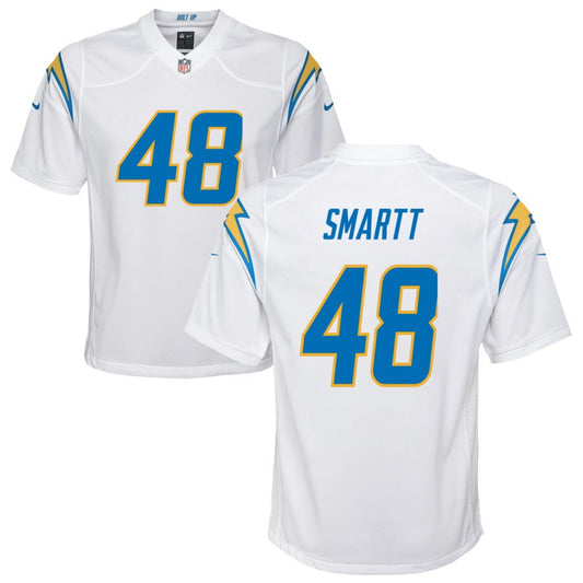 Stone Smartt Los Angeles Chargers Nike Youth Game Jersey - White