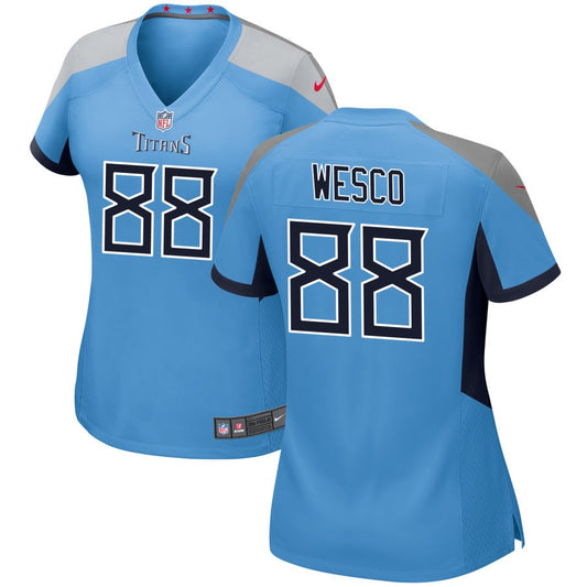 Trevon Wesco Tennessee Titans Nike Women's Alternate Game Jersey - Light Blue