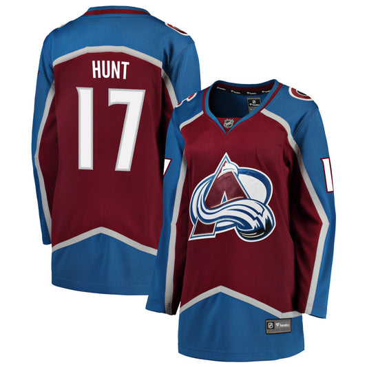 Brad Hunt Colorado Avalanche Fanatics Branded Women's Home Breakaway Jersey - Maroon