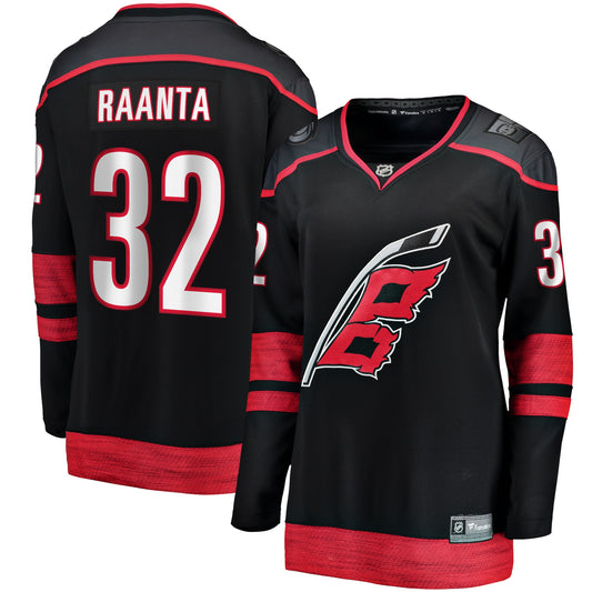 Antti Raanta Carolina Hurricanes Fanatics Branded Women's Home Breakaway Player Jersey - Black