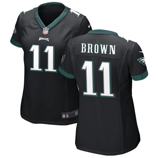 A.J. Brown Philadelphia Eagles Nike Women's Alternate Game Jersey - Black