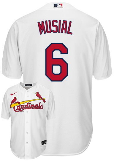 Stan Musial Youth Jersey - St Louis Cardinals Replica Kids Home Jersey