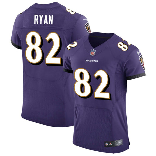 Sean Ryan Baltimore Ravens Nike Speed Machine Elite Jersey - Purple