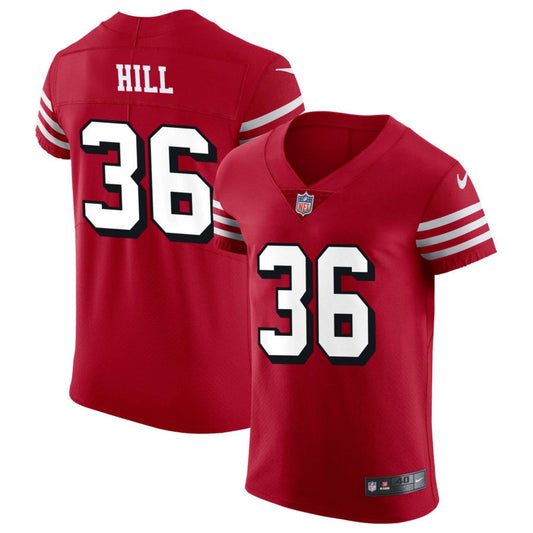 Brian Hill San Francisco 49ers Nike Alternate Vapor Elite Jersey - Scarlet