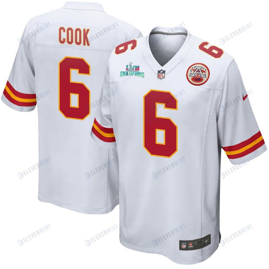 Bryan Cook 6 Kansas City Chiefs Super Bowl LVII Champions Men Game Jersey - White