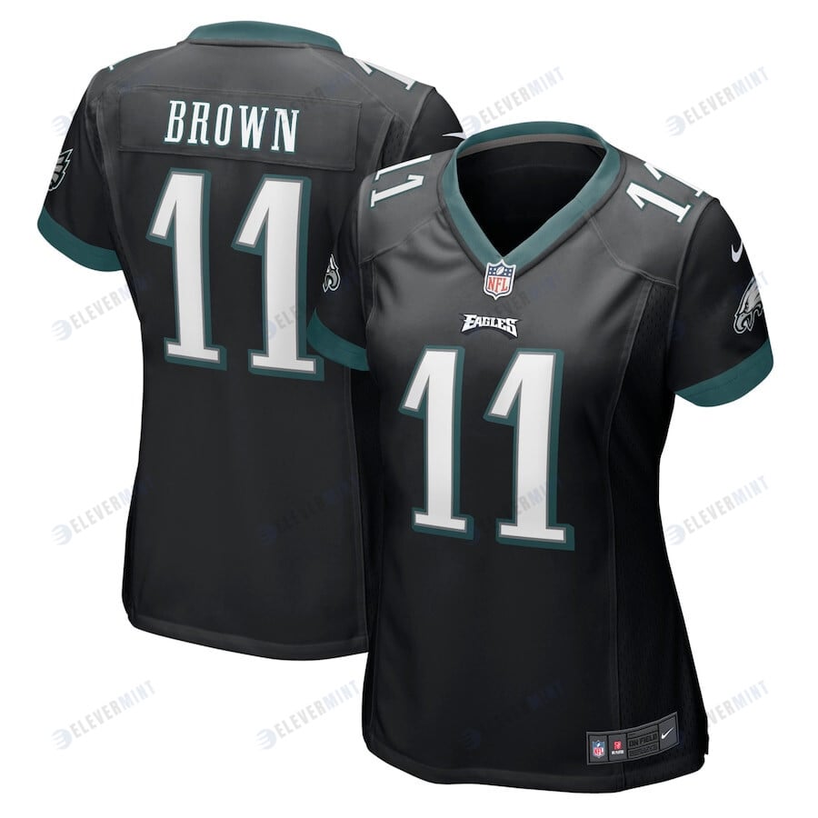 A.J. Brown Philadelphia Eagles Women's Player Game Jersey - Black