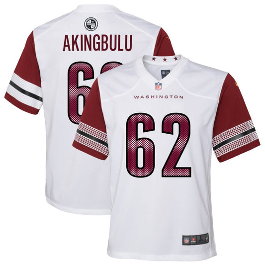 Alex Akingbulu Washington Commanders Nike Youth Game Player Jersey - White