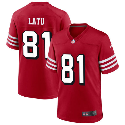 Cameron Latu San Francisco 49ers Nike Alternate Game Jersey - Scarlet