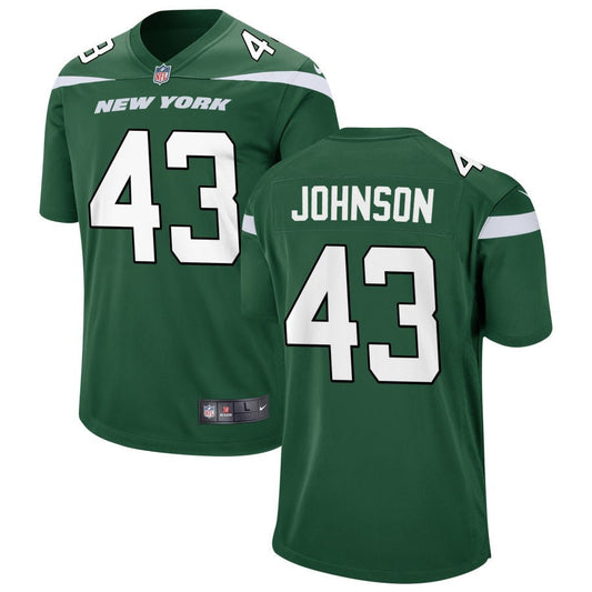 Caleb Johnson New York Jets Nike Youth Game Jersey - Gotham Green