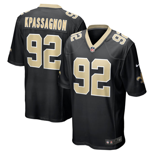 Tanoh Kpassagnon New Orleans Saints Nike Game Player Jersey - Black