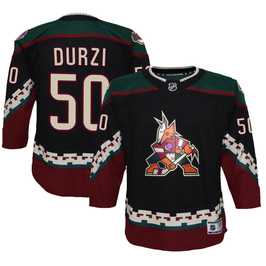 Sean Durzi Arizona Coyotes Youth 2021/22 Home Premier Jersey - Black