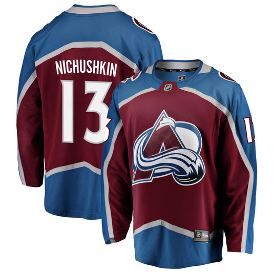 Valeri Nichushkin Colorado Avalanche Fanatics Branded Home 2022 Stanley Cup Champions Breakaway Jersey - Burgundy