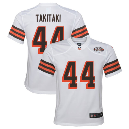 Sione Takitaki Cleveland Browns Nike Youth Alternate Jersey - White