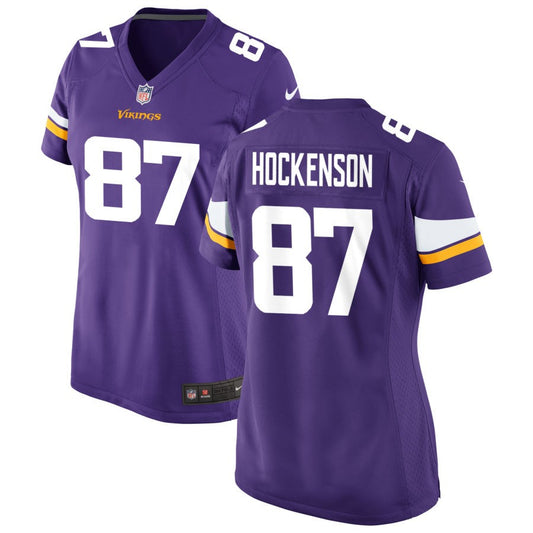 T.J. Hockenson Minnesota Vikings Nike Women's Game Jersey - Purple