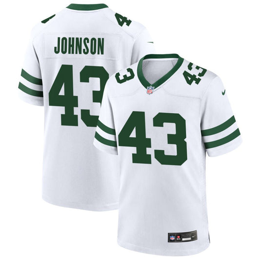 Caleb Johnson New York Jets Nike Legacy Game Jersey - White