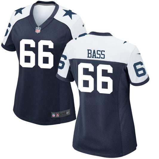 T.J. Bass Dallas Cowboys Nike Women's Alternate Game Jersey - Navy