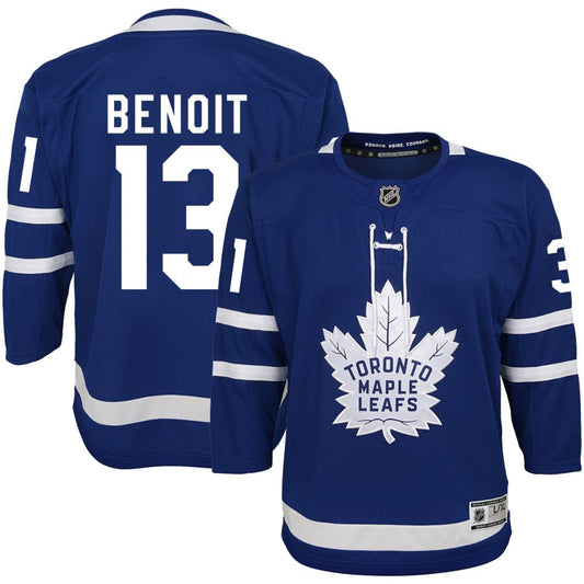 Simon Benoit Toronto Maple Leafs Youth Home Premier Jersey - Blue