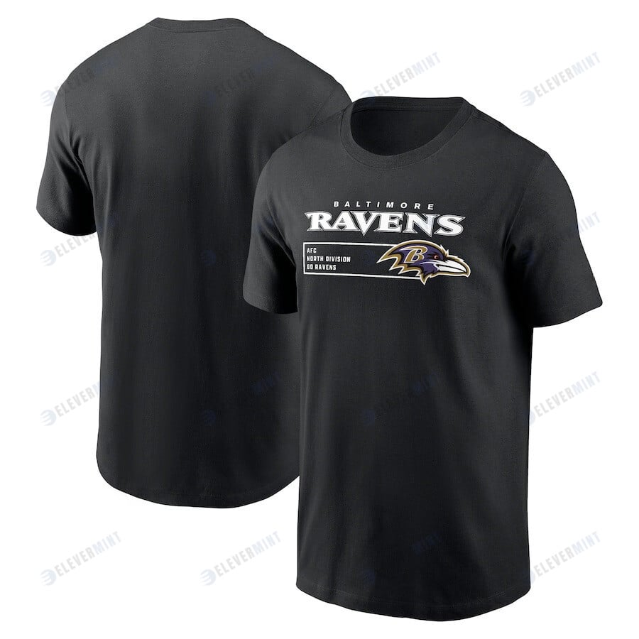 Baltimore Ravens Division Essential T-Shirt - Black