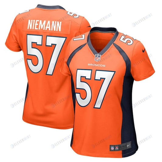 Ben Niemann 57 Denver Broncos Women Team Game Jersey - Orange