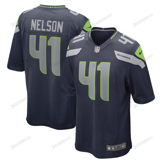 Scott Nelson Seattle Seahawks Game Player Jersey - College Navy